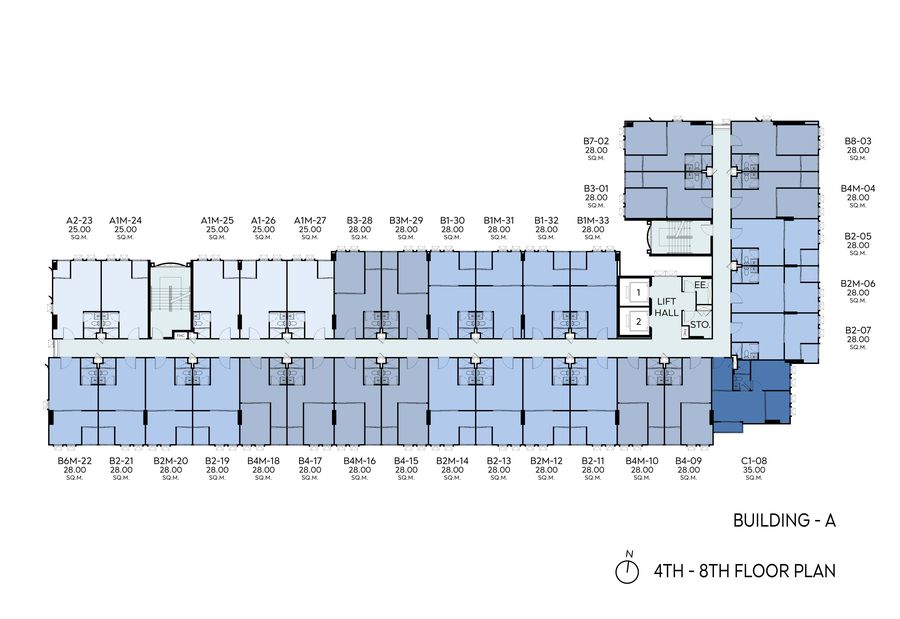 P_Plan Building A_4th-8th FL_1_900