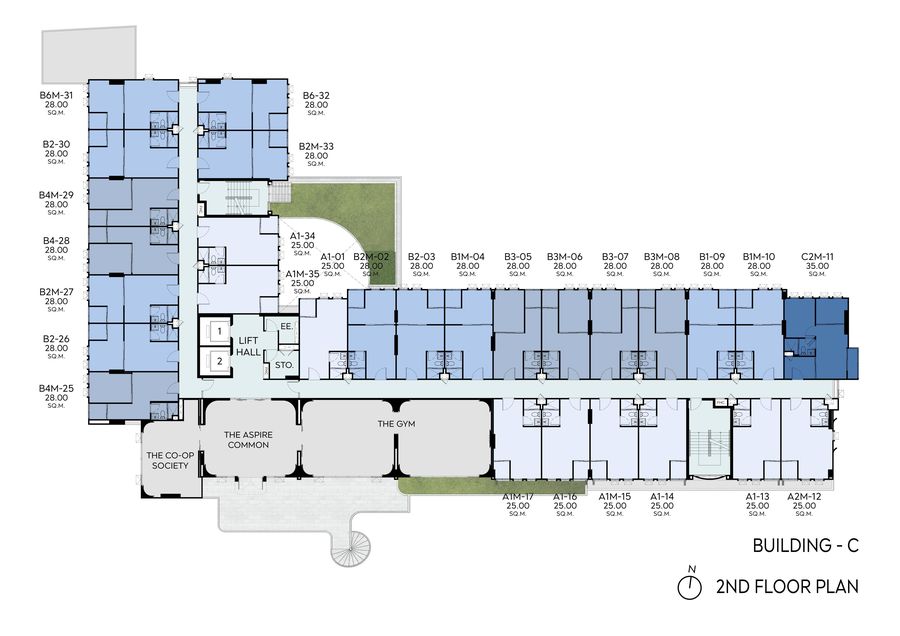 P_Plan Building C_2nd FL-Combine_1_900