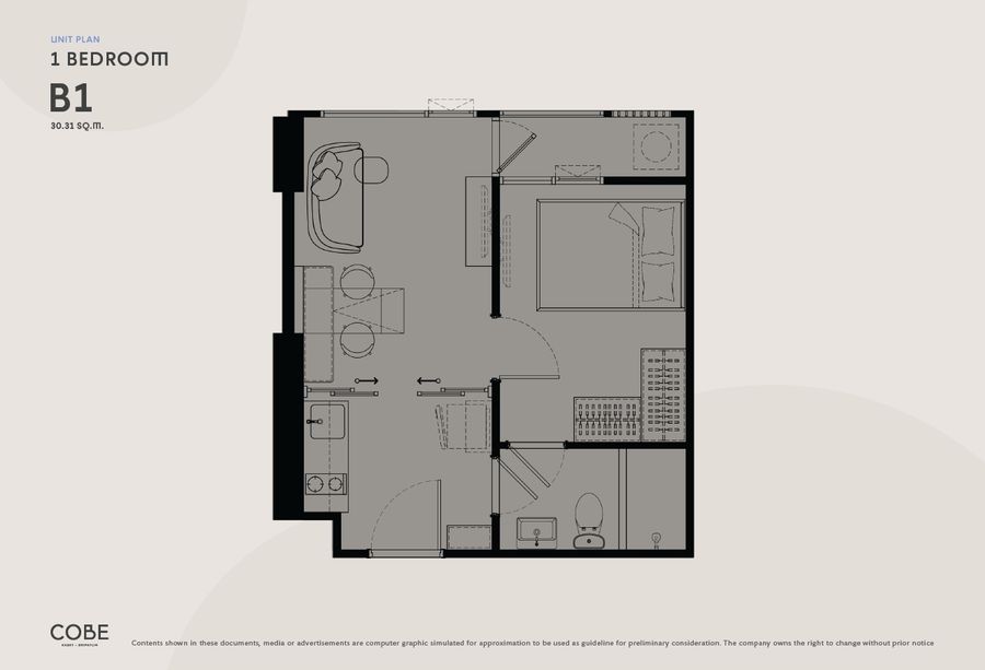 1 Bedroom_900