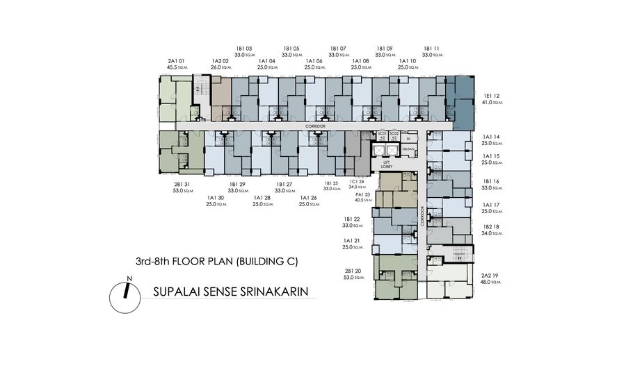 P_3rd-8th Floor Plan (Building C)_900